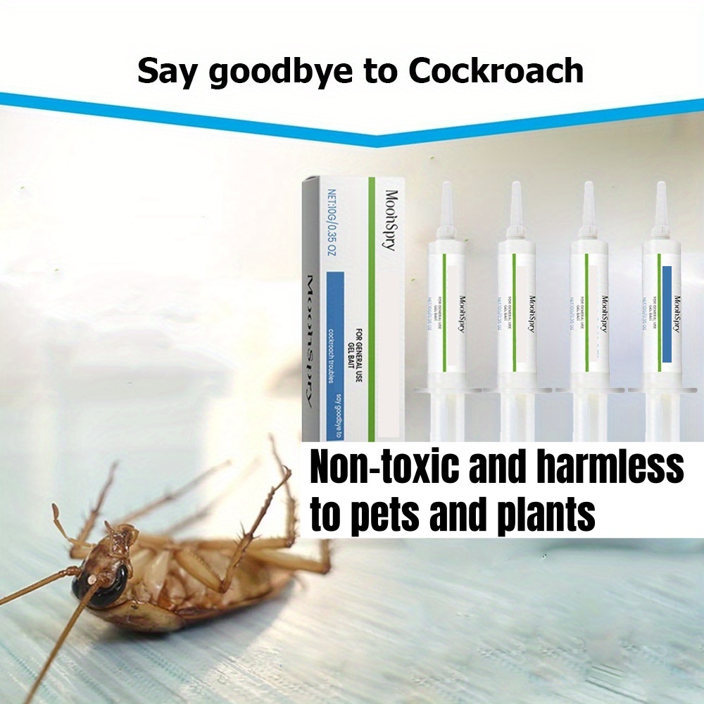 Kitchen Appliances Cabinet - Gel attractif anti-cafards en 4 tubes,