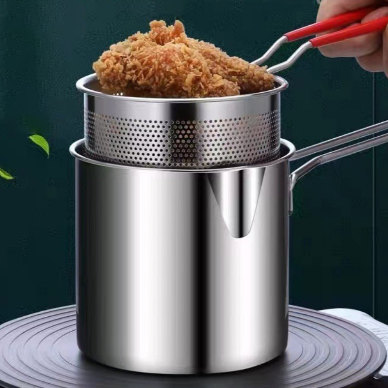 Deep Fryer Stainless - Friteuse en acier inoxydable 304 avec