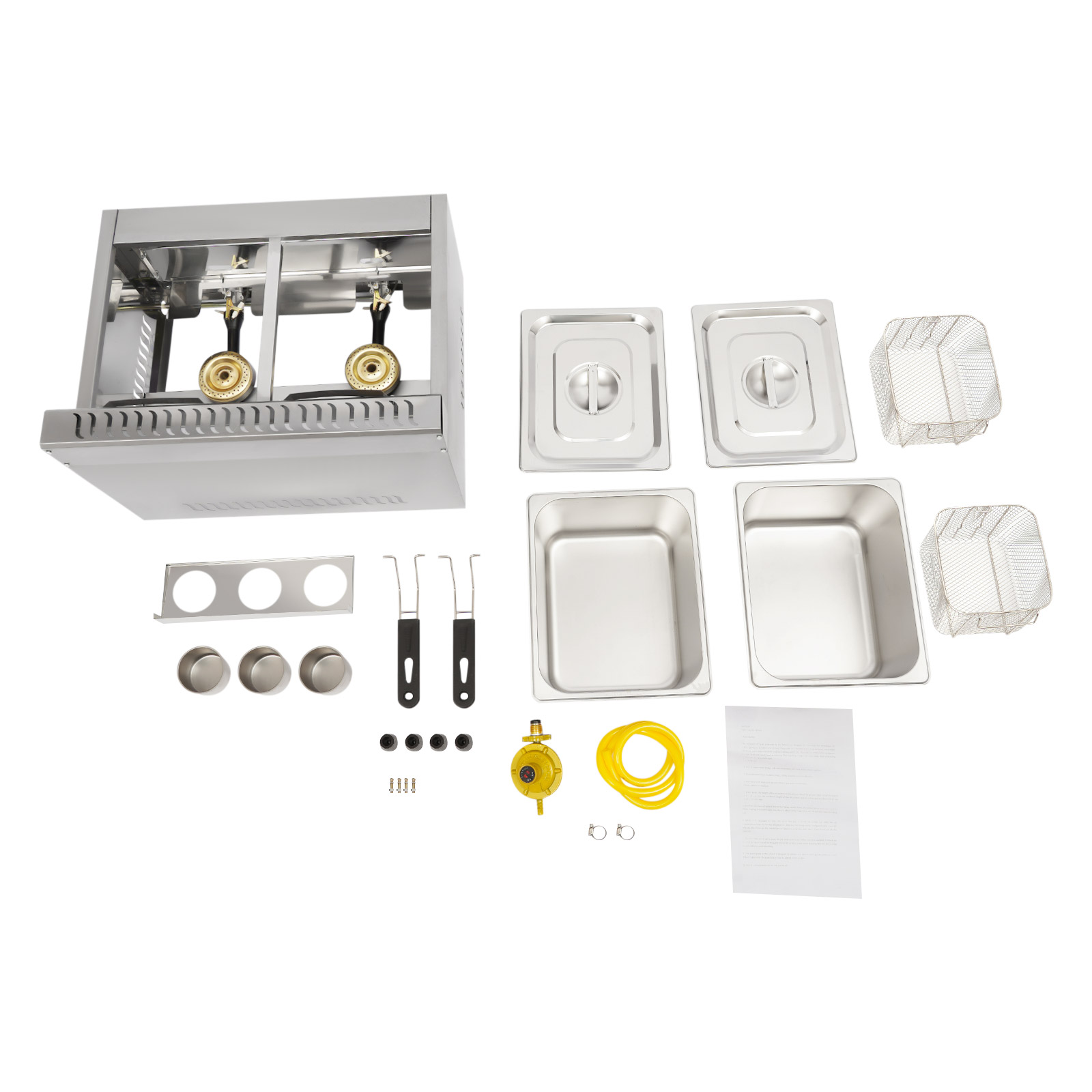 Deep Fryer Stainless - Friteuse professionnelle double cuve 430 en
