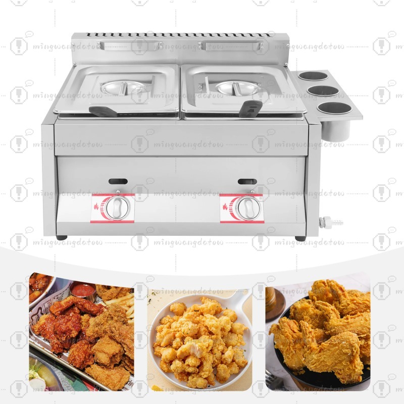 Deep Fryer Stainless - Nouvelle friteuse professionnelle à gaz 12L,