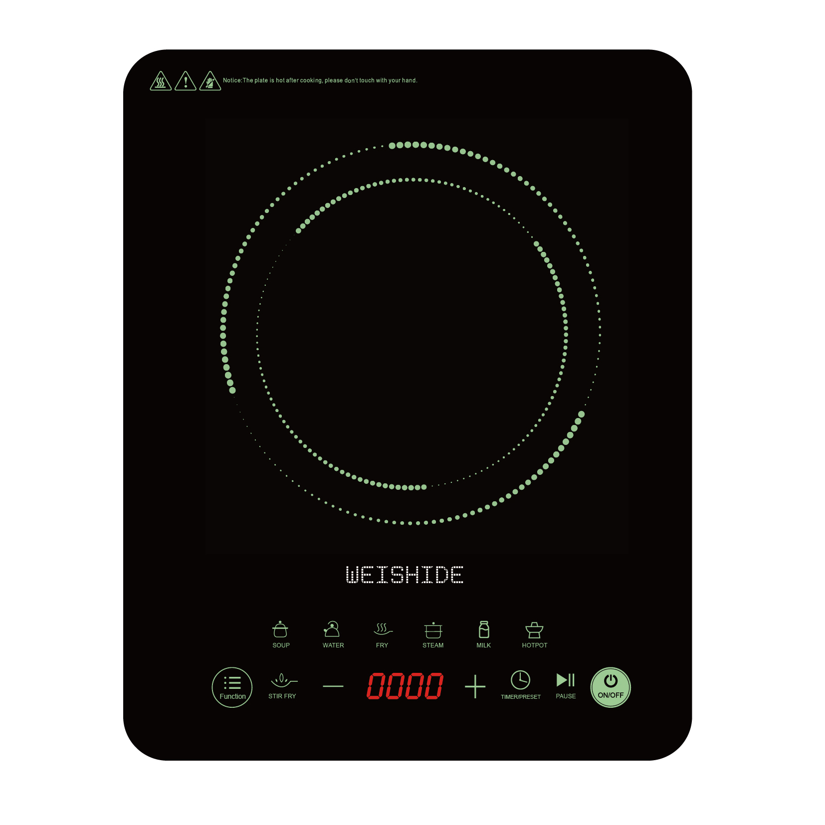 Induction Cooktop Portable - Cuisinière à Induction multifonction en céramique