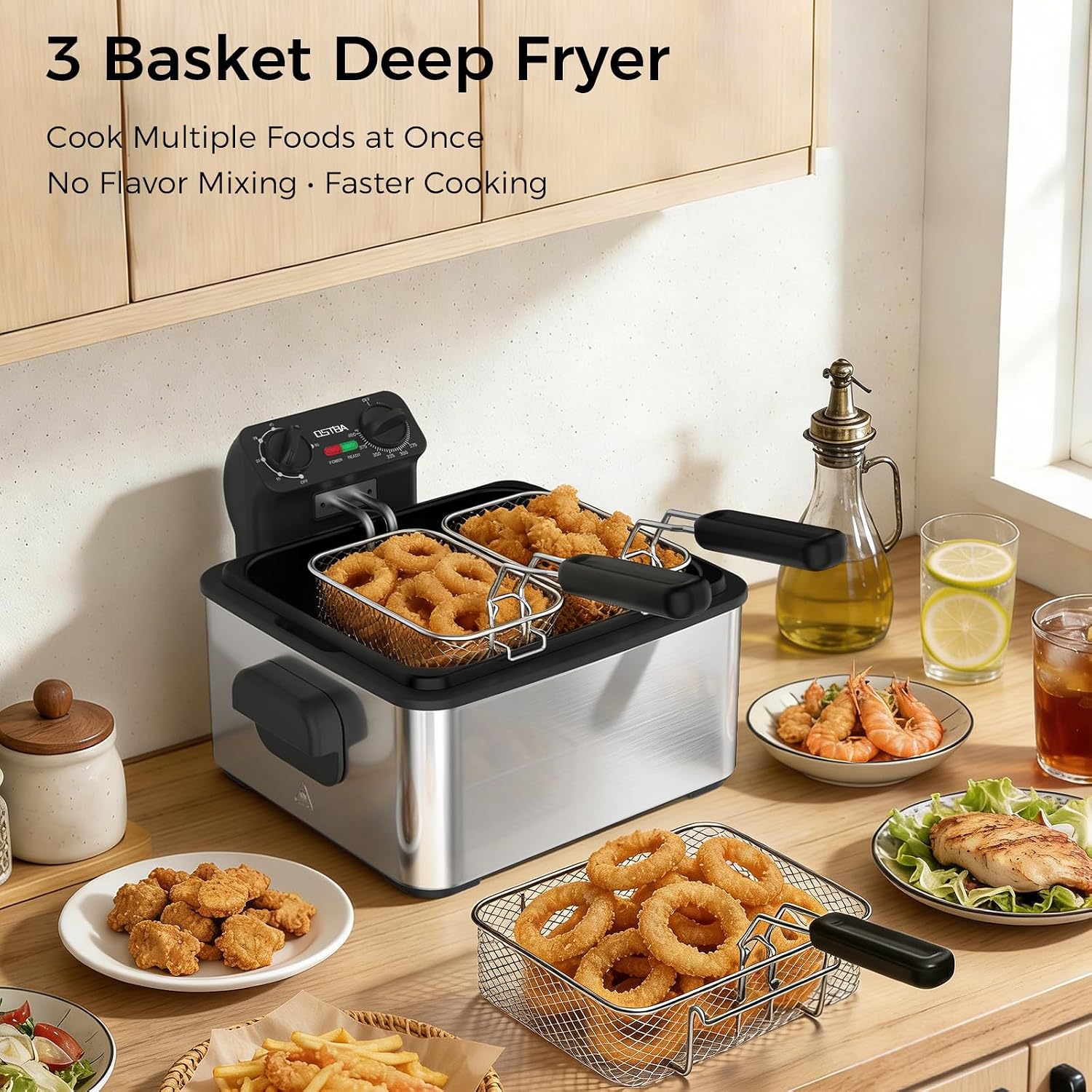 Friteuse électrique avec 3 pan - Deep Fryer Stainless avis et prix