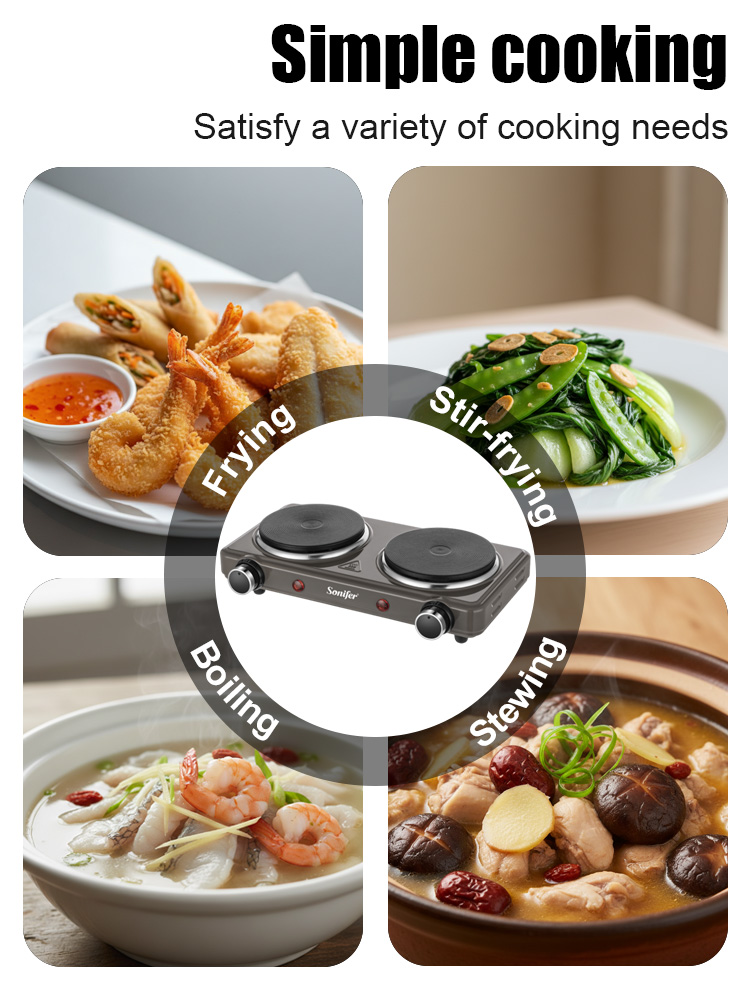 Cuisinière électrique à double - Induction Cooktop Portable avis et prix