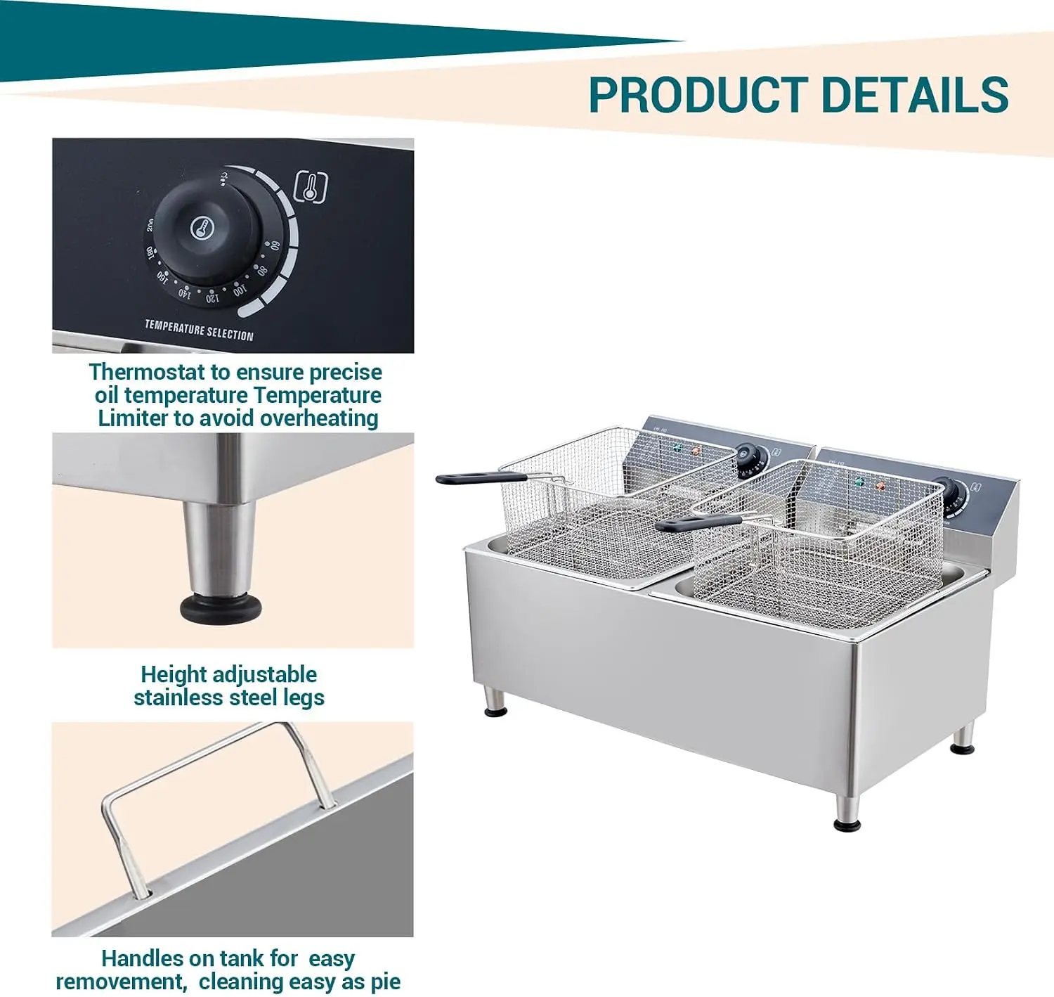 Friteuse électrique commercial - Deep Fryer Stainless avis et prix