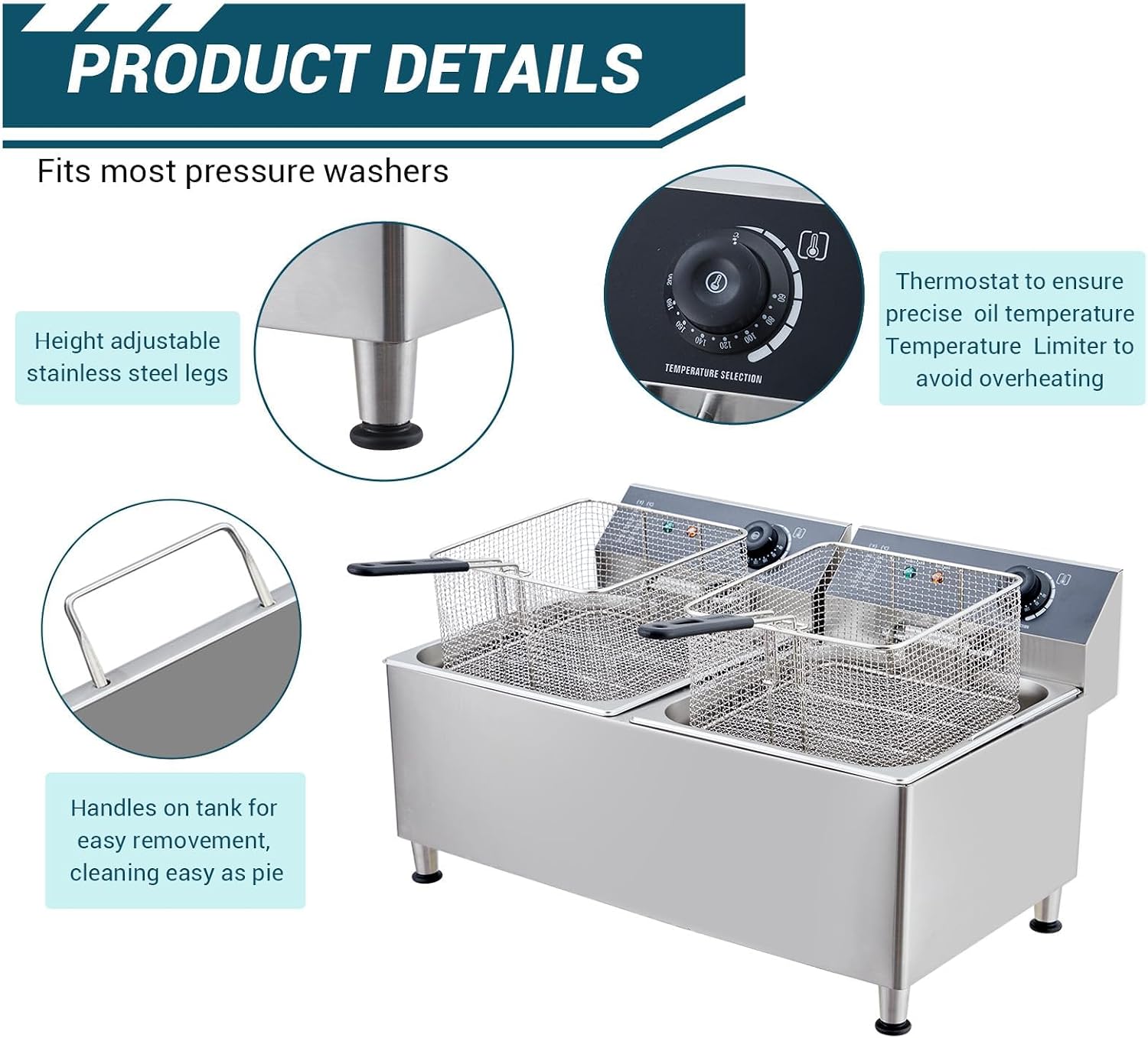 Friteuse électrique commercial - Deep Fryer Stainless avis et prix