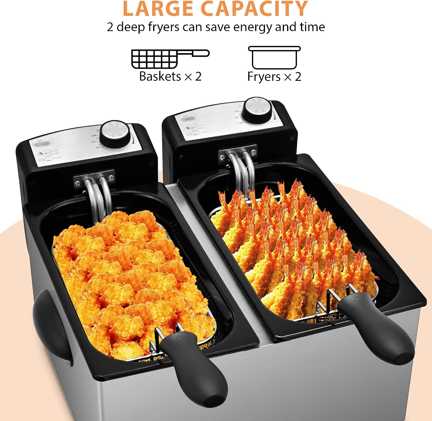Friteuse électrique à 2 panier - Deep Fryer Stainless avis et prix