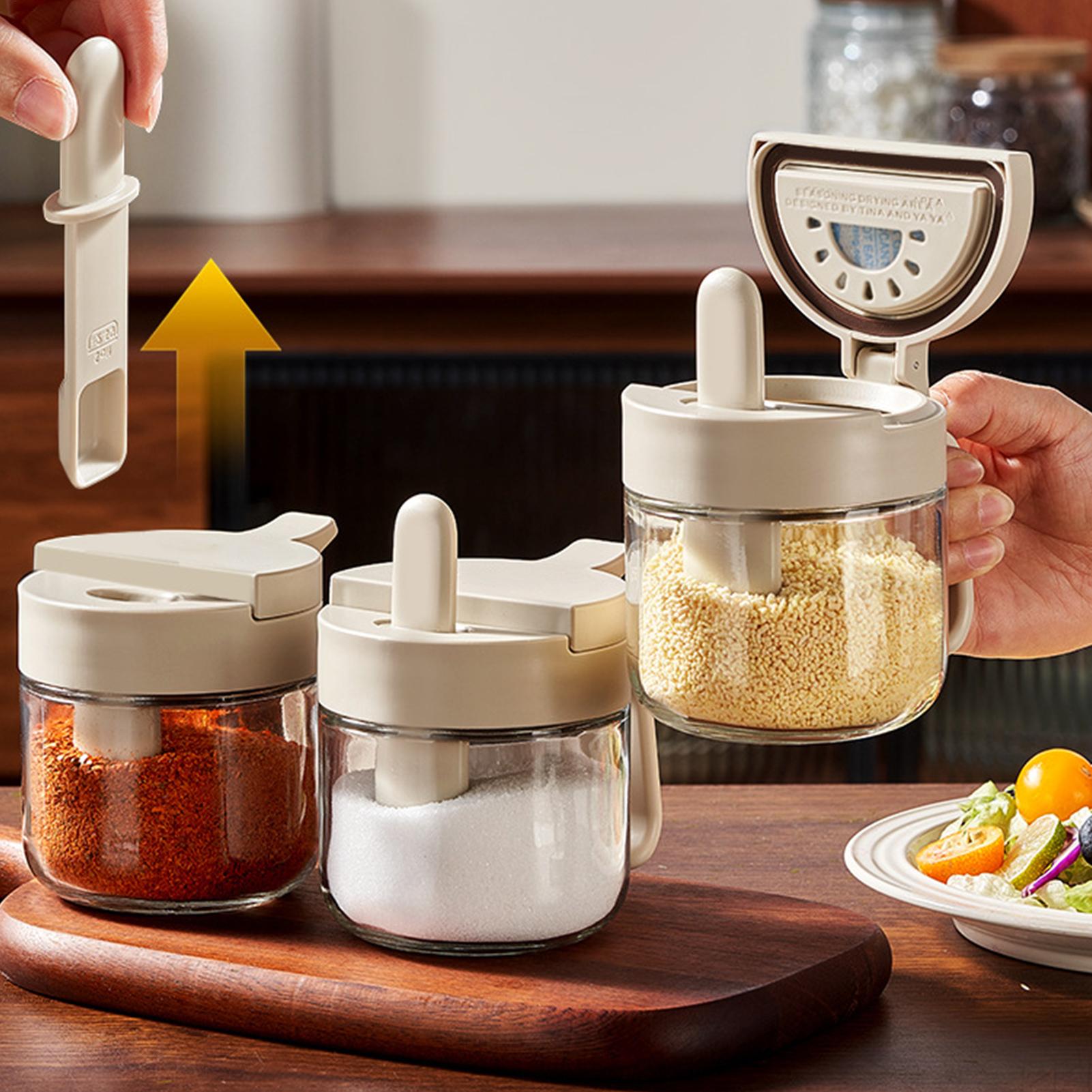 Pot à épices étanche avec cuil - Kitchen Appliances Cabinet avis et prix